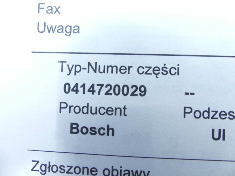 Форсунка Volkswagen Sharan 0414720029 — фото деталі 3