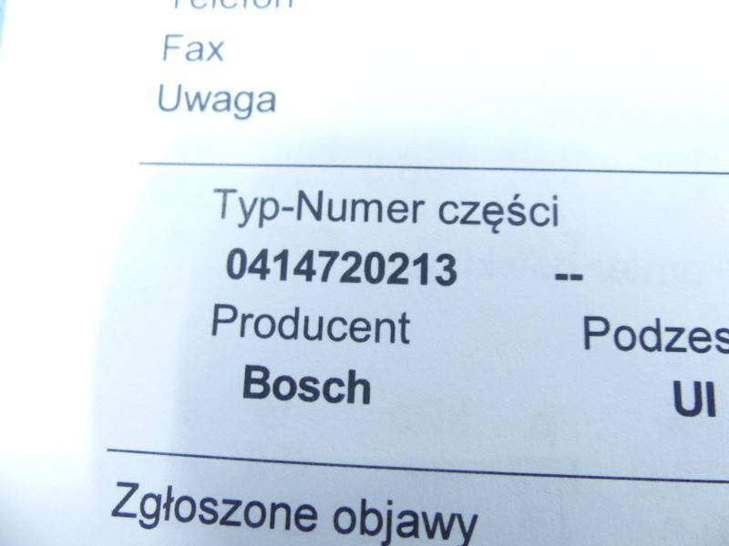 Форсунка Volkswagen Bora 0414720213 — фото деталі 3