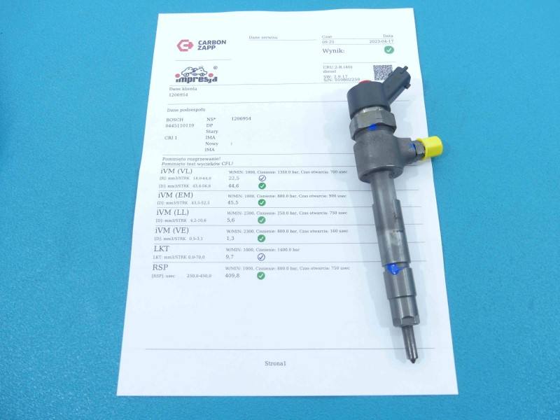 Форсунка Fiat Stilo 0445110119