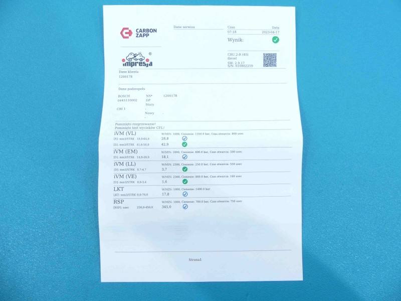 Форсунка Lancia Lybra 0445110002 — фото деталі 3