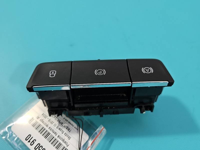 Блок кнопок ручника Skoda Superb 3 3V0927225C — фото деталі 3