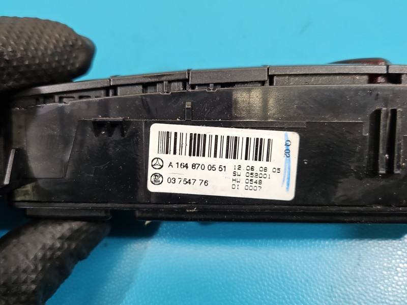 Перемикач кнопка Mercedes ML W164 A1648700551 — фото деталі 5
