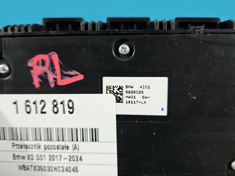 Перемикач кнопка BMW X3 G01 6826025 — фото деталі 5