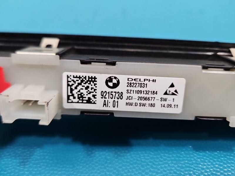 Перемикач кнопка BMW 7 F01 9215738 — фото деталі 4