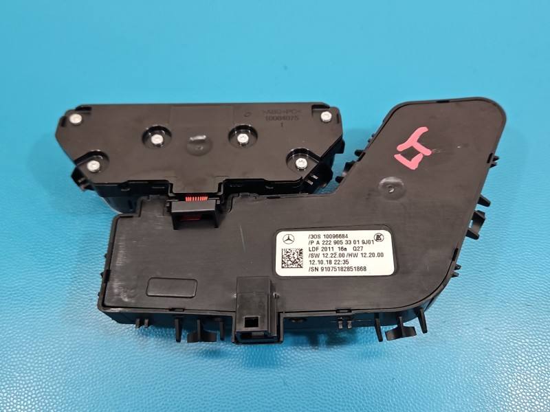 Переключатель кнопка Mercedes S W222 A2229053301 — фото детали 4
