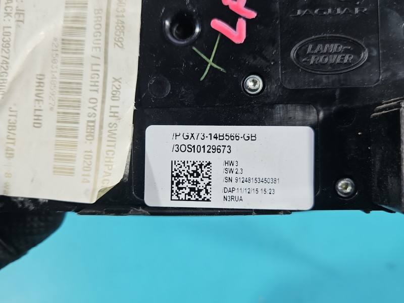 Перемикач кнопка Jaguar XF PGX73-14B566-GB — фото деталі 6