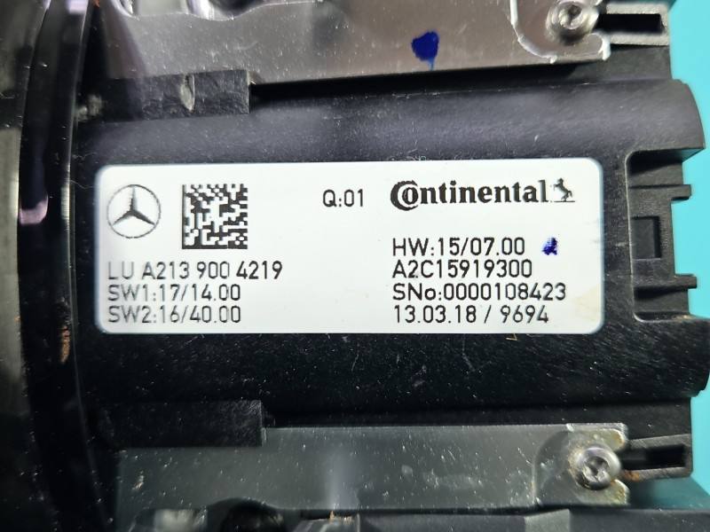 Перемикач радіо навігації Mercedes E W213 A2139004219 — фото деталі 11