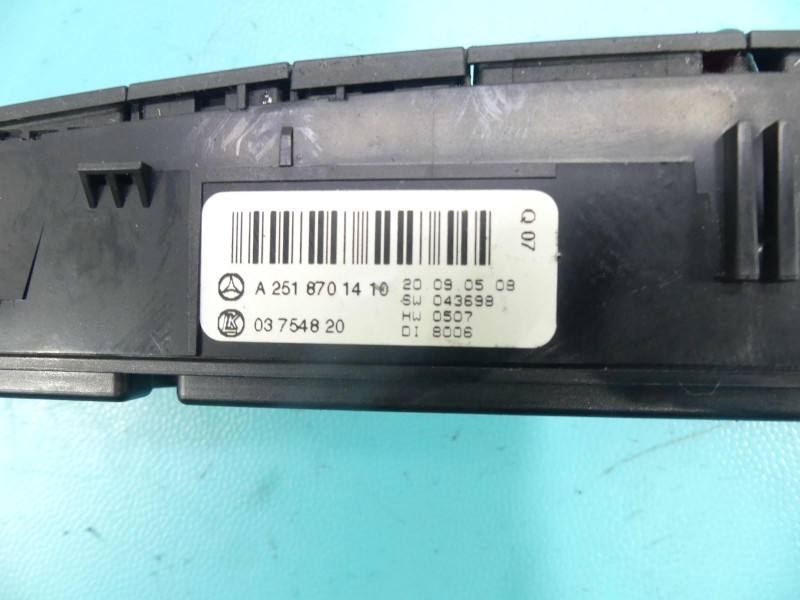 Перемикач кнопка Mercedes R W251 A2518701410 — фото деталі 4
