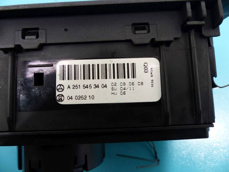 Перемикач кнопка Mercedes R W251 A2515453404 — фото деталі 4