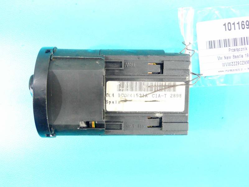 Перемикач кнопка Volkswagen New Beetle 1C0941531A — фото деталі 5