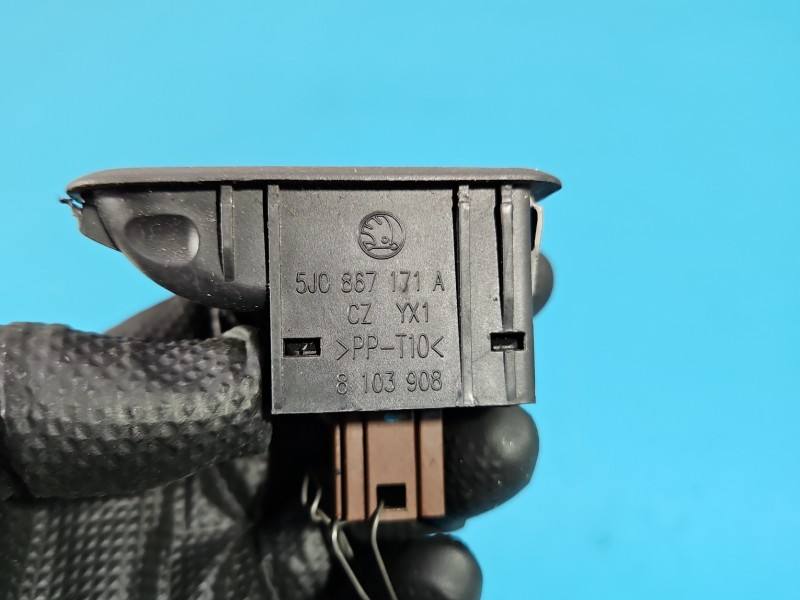 Блок кнопок склопідйомників Skoda Fabia 2 5J0867171A — фото деталі 7
