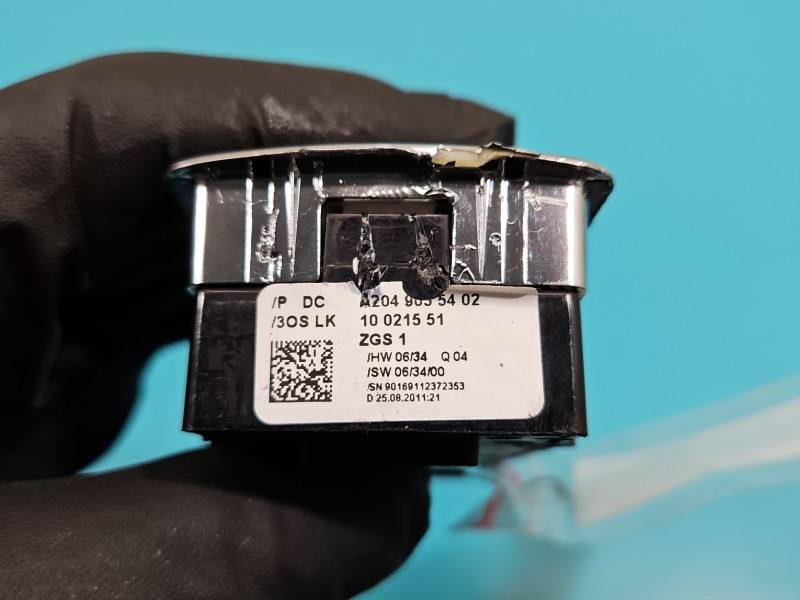 Блок кнопок склопідйомників Mercedes E C207 A2049055402 — фото деталі 5