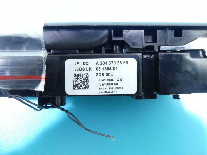 Блок кнопок склопідйомників Mercedes C W204 A2048703558 — фото деталі 6