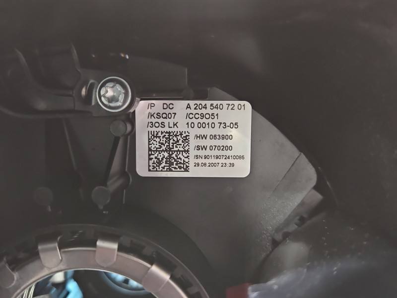 Тубус підрульовий блок перемикачів Mercedes C W204 A2045407201 — фото деталі 8
