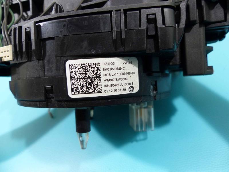 Тубус підрульовий блок перемикачів Volkswagen Caddy 5K0953549C — фото деталі 3