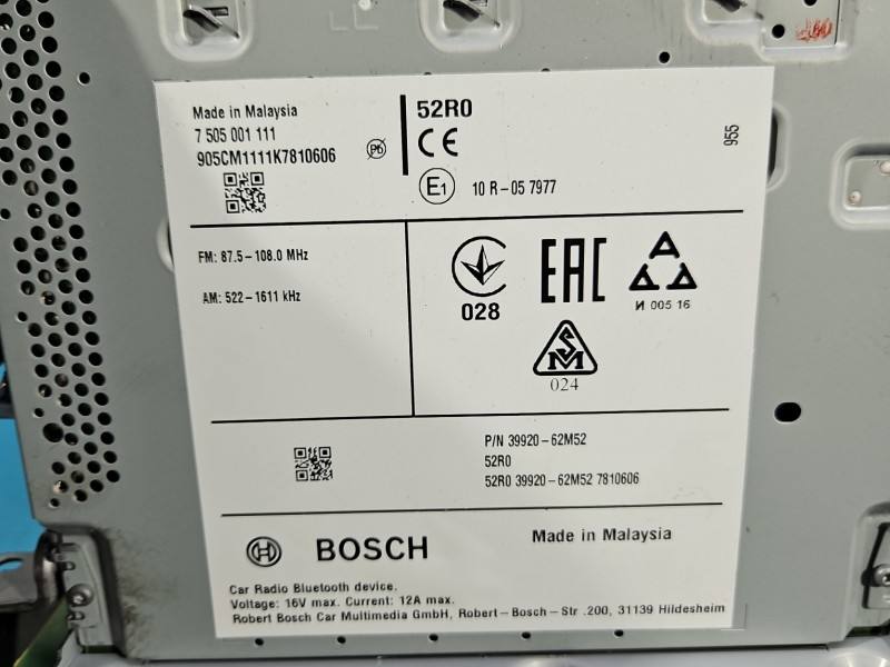 Штатна магнітола радіо Suzuki Sx4 7505001111 — фото деталі 11