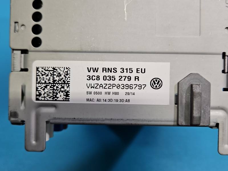Штатная магнитола радио Volkswagen Caddy 3C8035279R — фото детали 7