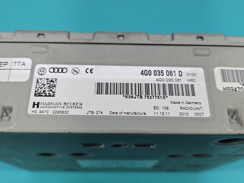 Штатна магнітола радіо Audi Q5 4G0035061D — фото деталі 4