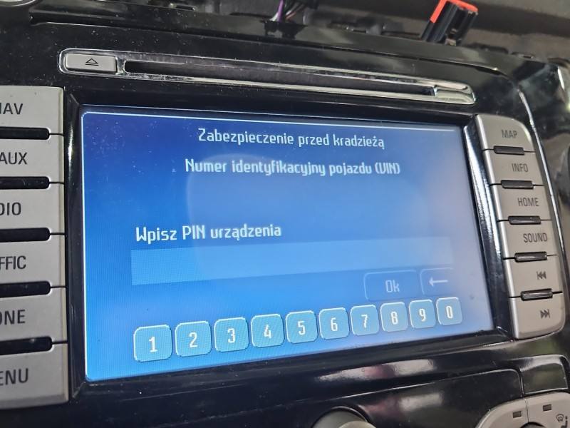 Штатна магнітола радіо Ford S-max 8S7T18K931BD — фото деталі 2