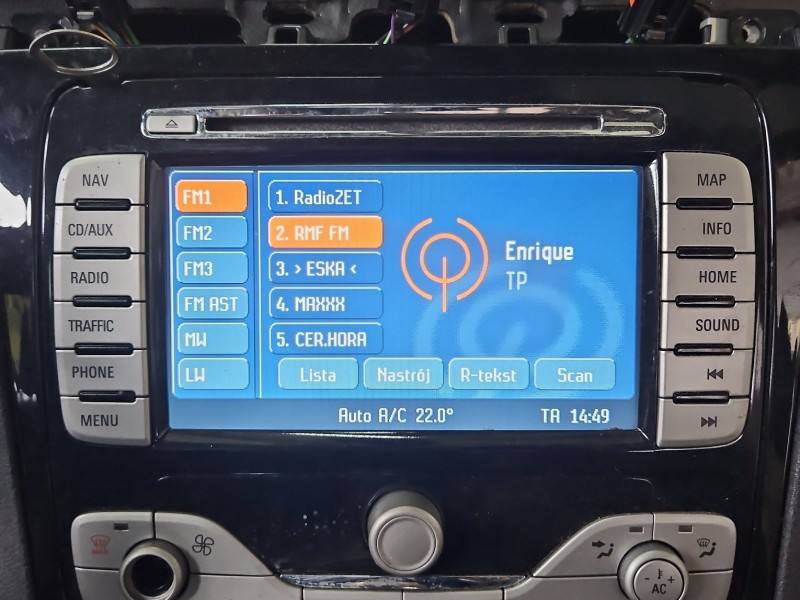 Штатна магнітола радіо Ford S-max 8S7T18K931BD — фото деталі 3