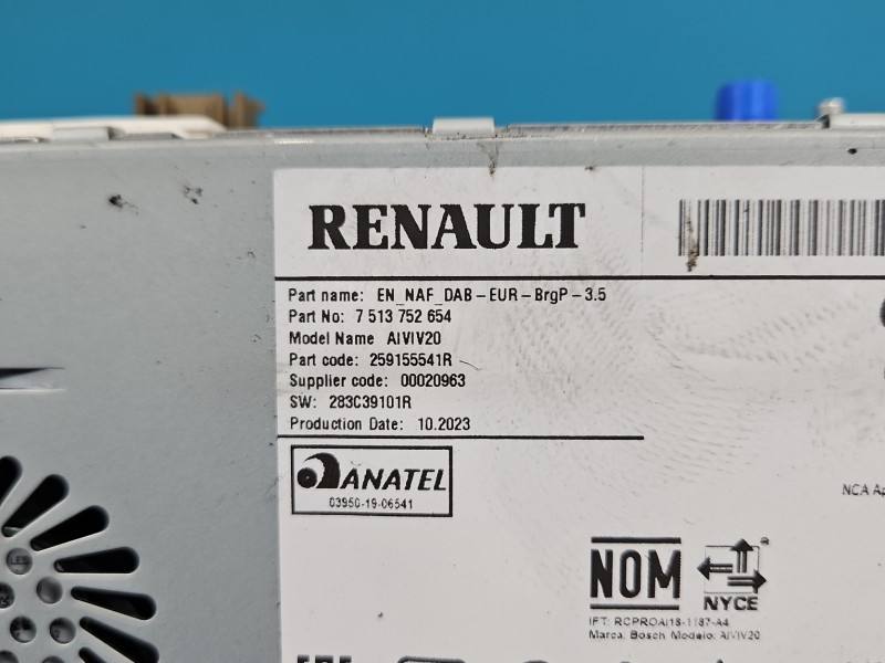 Штатна магнітола радіо Renault Trafic 259155541R — фото деталі 7