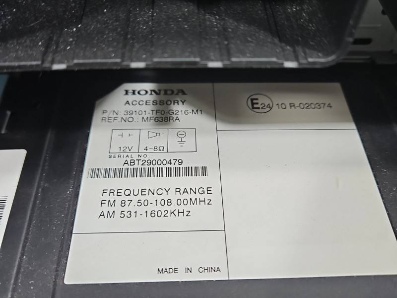 Штатна магнітола радіо Honda Jazz 39101-TF0-G216-M1 — фото деталі 5
