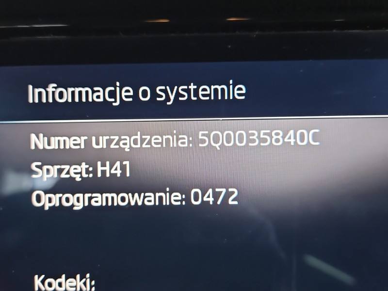 Штатна магнітола радіо Skoda Kodiaq 5Q0035840C — фото деталі 3