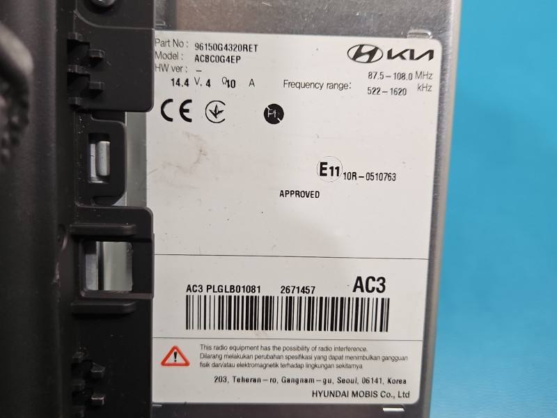 Штатна магнітола радіо Hyundai I30 96150G4320RET — фото деталі 5