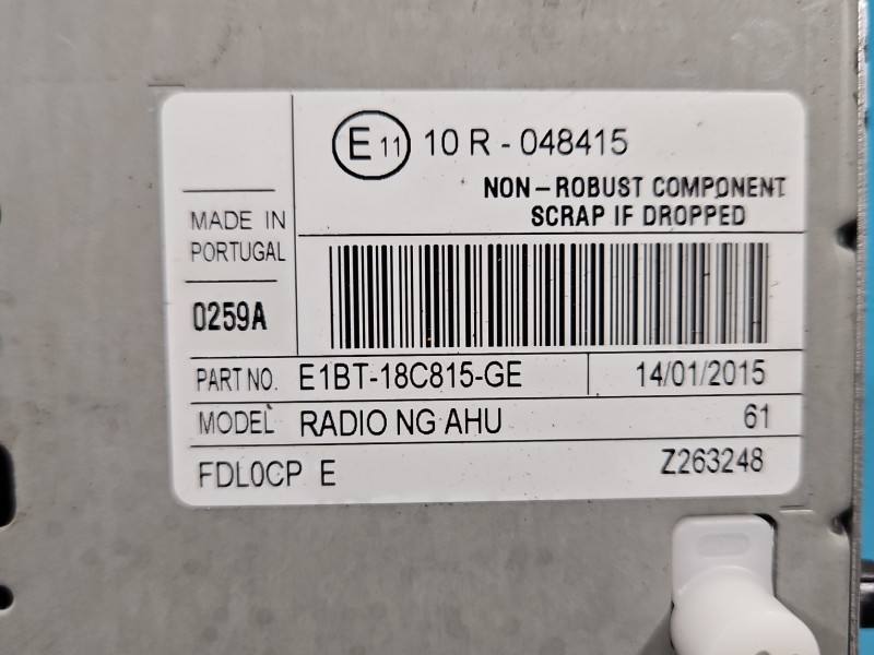 Штатна магнітола радіо Ford C-Max E1BT-18C815-GE — фото деталі 5