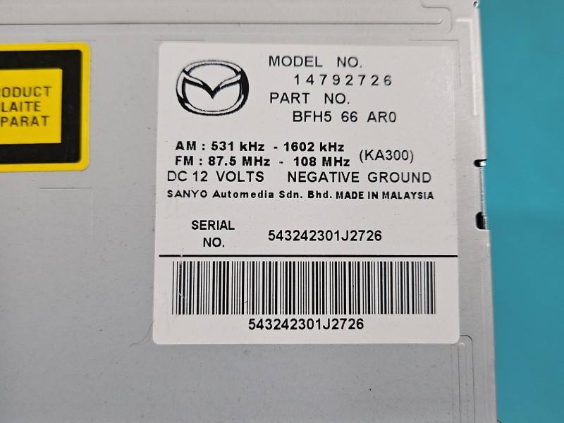 Штатна магнітола радіо Mazda 3 14792726 — фото деталі 5