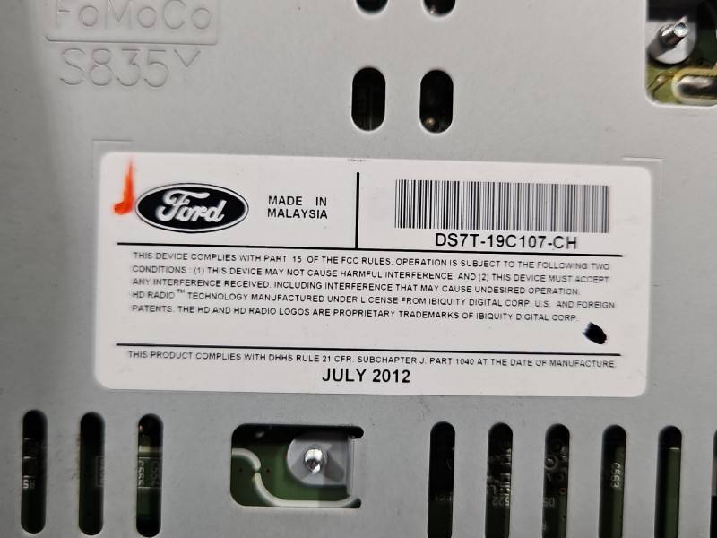 Штатная магнитола радио Ford Fusion DS7T-19C107-CD — фото детали 9