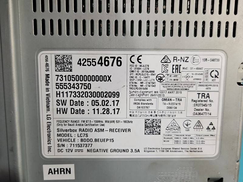 Штатна магнітола радіо Opel Astra K 42554676 — фото деталі 7