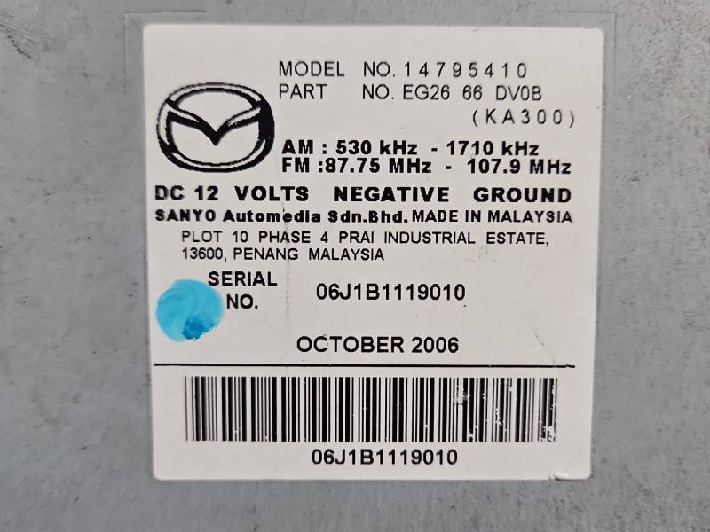 Штатна магнітола радіо Mazda CX-7 14795410 — фото деталі 6