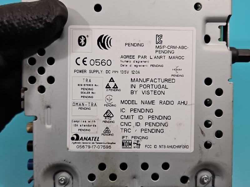 Штатная магнитола радио Ford Fiesta H1BT-18D832-AL — фото детали 4