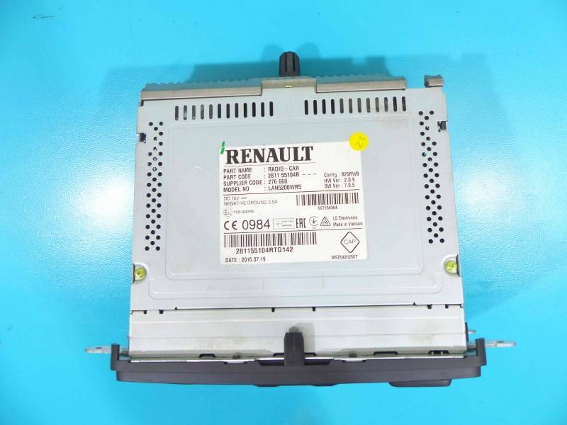 Штатная магнитола радио Renault Captur 281155104R — фото детали 3