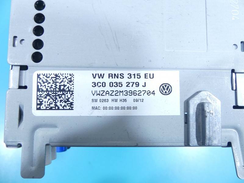 Штатна магнітола радіо Volkswagen Passat B7 3C0035279J — фото деталі 7