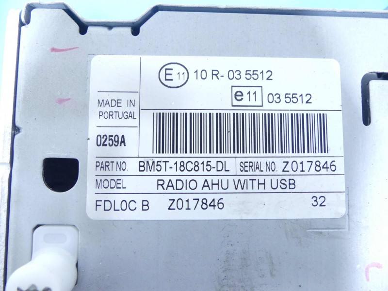 Штатна магнітола радіо Ford B-Max BM5T18C815DL — фото деталі 6