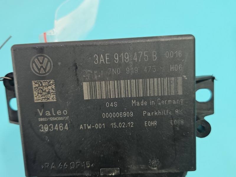 Блок керування парктроніком Volkswagen Passat B7 3AE919475B — фото деталі 5