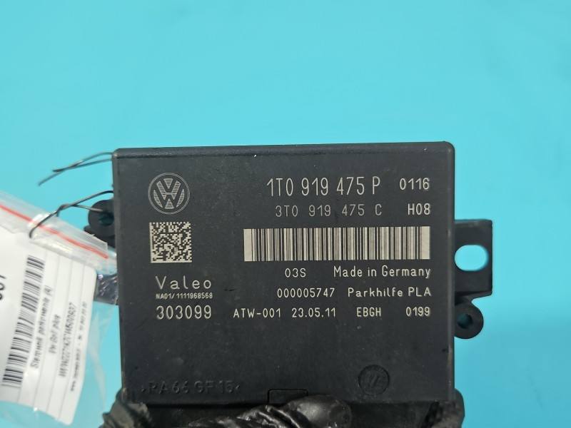 Блок керування парктроніком Volkswagen Golf plus 1T0919475P — фото деталі 6