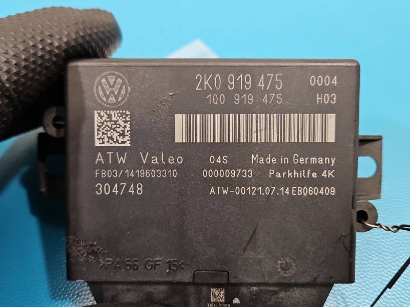 Блок керування парктроніком Volkswagen Caddy 2K0919475 — фото деталі 3