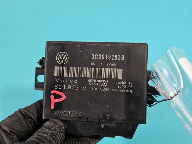 Блок керування парктроніком Volkswagen Passat B6 3C0919283B — фото деталі 5