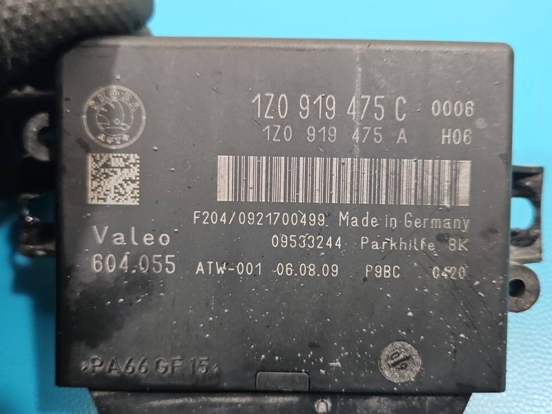 Блок керування парктроніком Skoda Octavia 2 1Z0919475C — фото деталі 3
