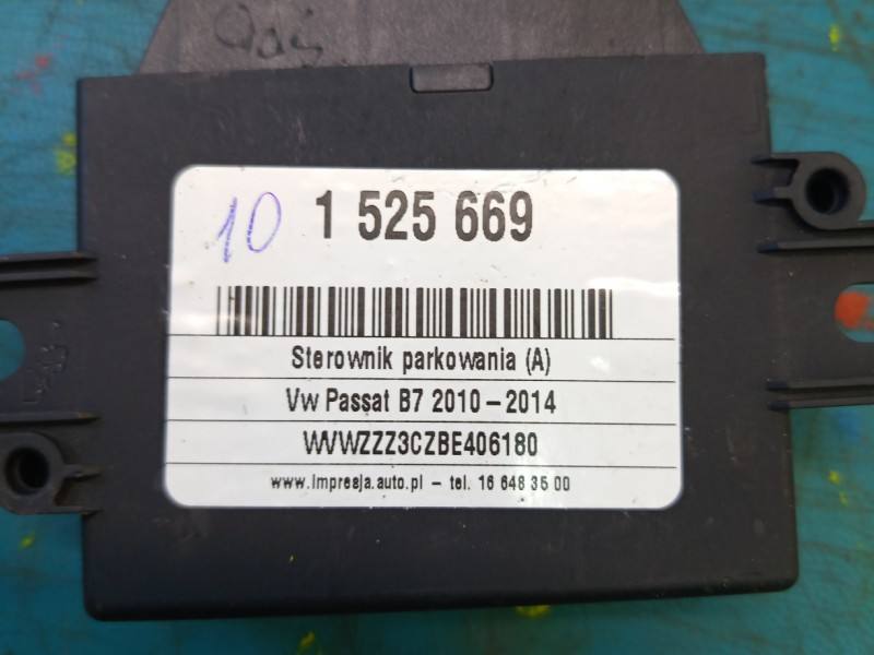 Блок керування парктроніком Volkswagen Passat B7 3AA919475D — фото деталі 6