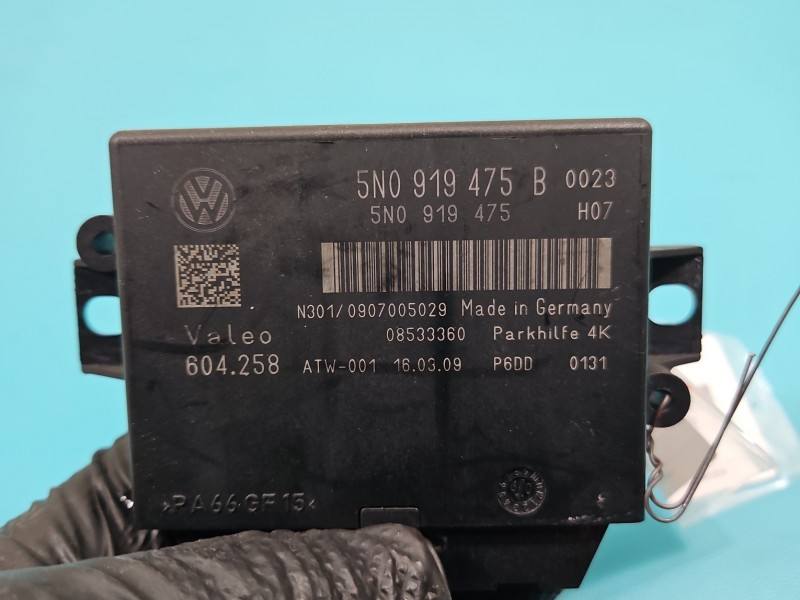 Блок керування парктроніком Volkswagen Tiguan 5N0919475B — фото деталі 6