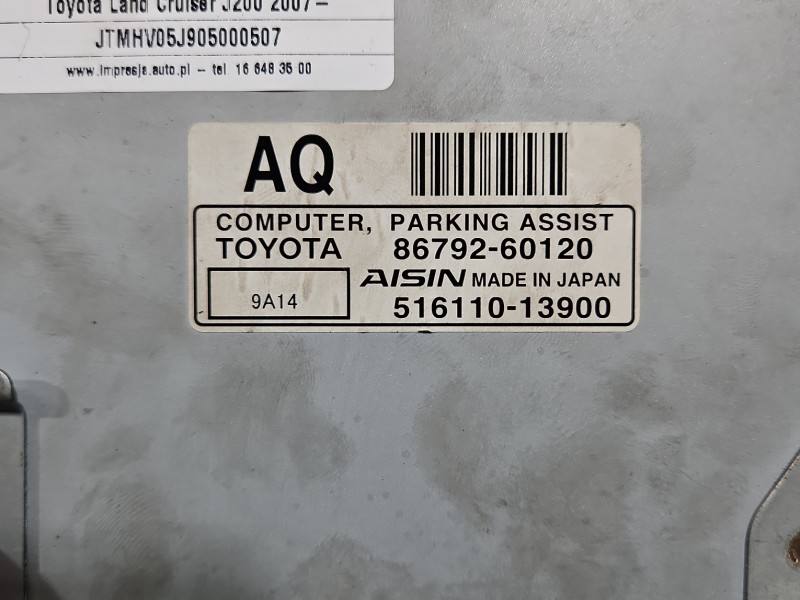 Блок керування парктроніком Toyota Land Cruiser 86792-60120 — фото деталі 3