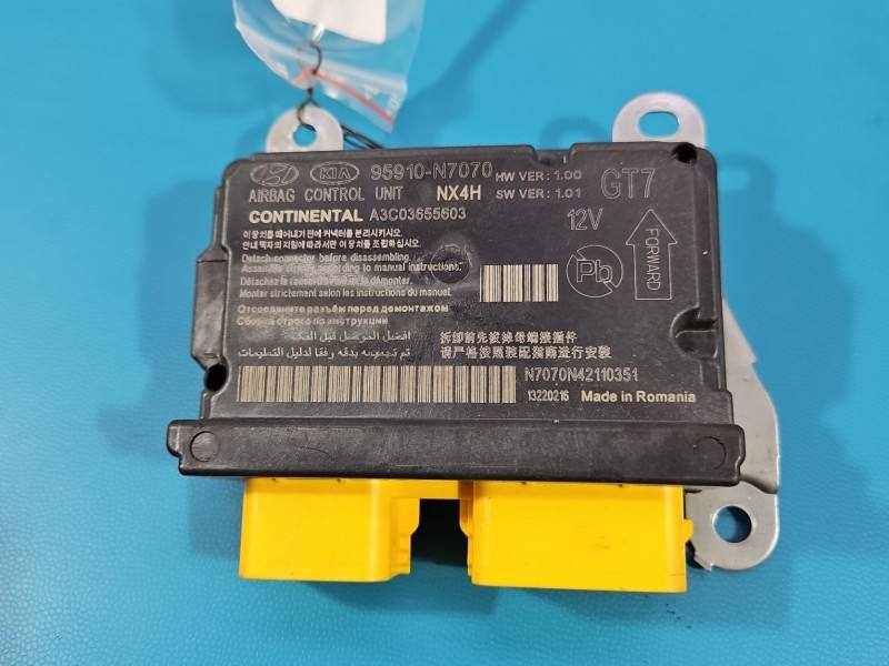 Блок керування Airbag Hyundai Tucson 95910-N7070 — фото деталі 2