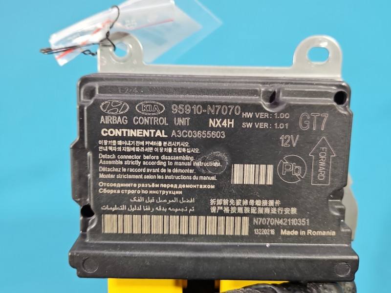 Блок керування Airbag Hyundai Tucson 95910-N7070 — фото деталі 6
