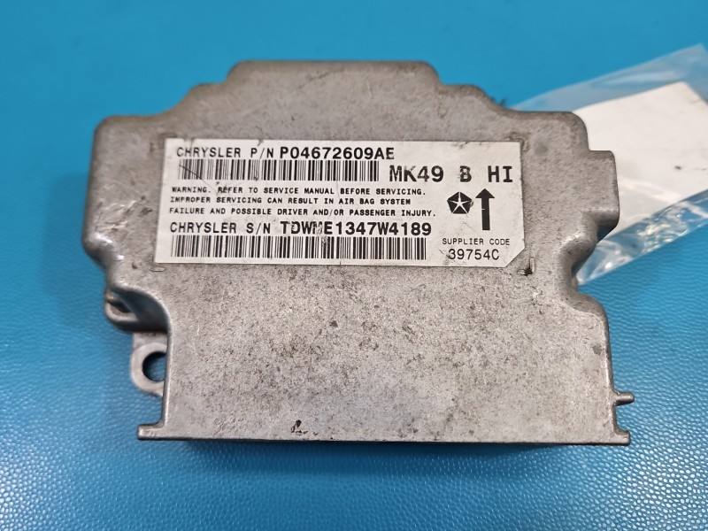 Блок керування Airbag Dodge Caliber P04672609AE — фото деталі 2