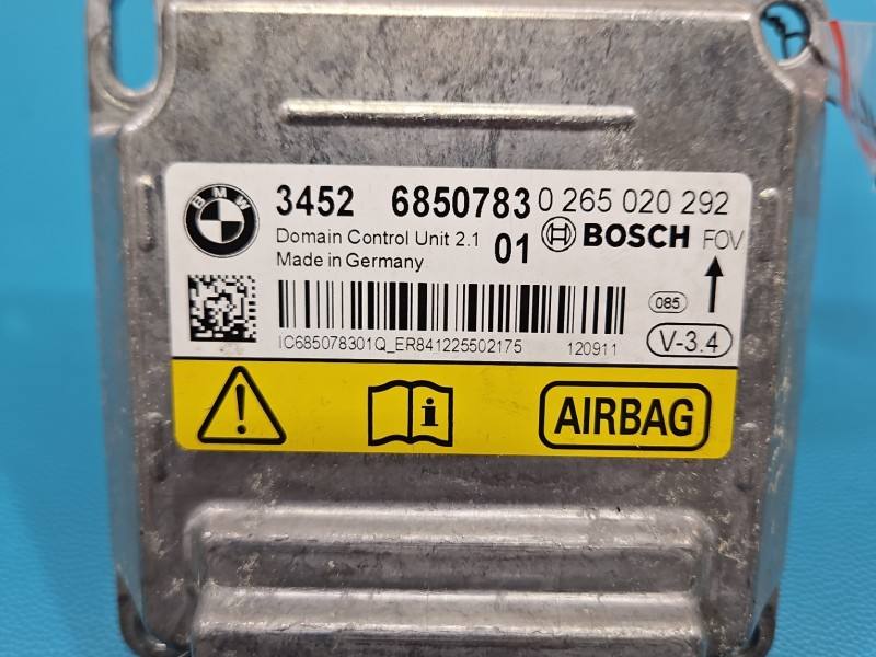 Блок керування Airbag BMW 5 F10 0265020292 — фото деталі 3