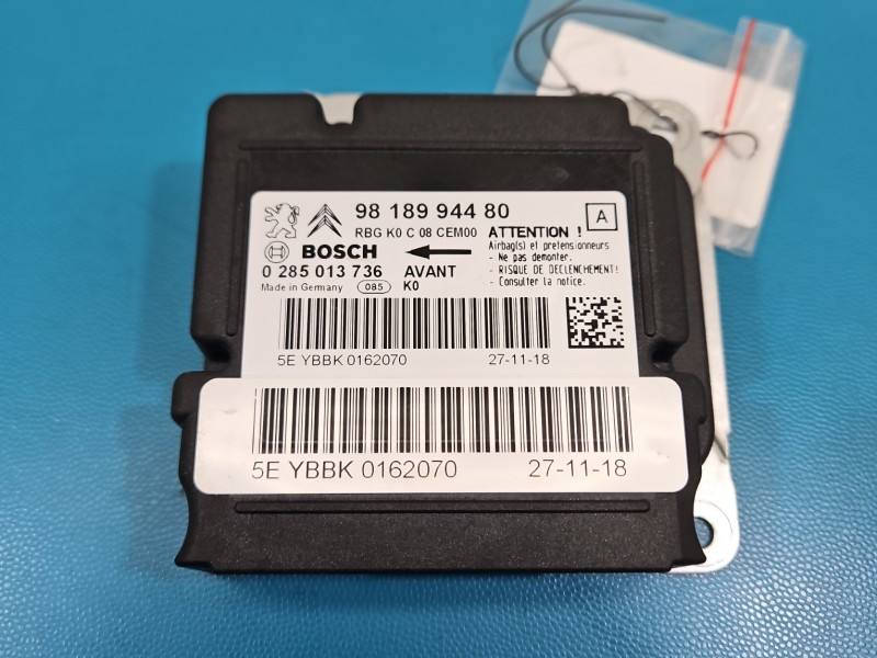 Блок керування Airbag Peugeot Expert 9818994480 — фото деталі 2